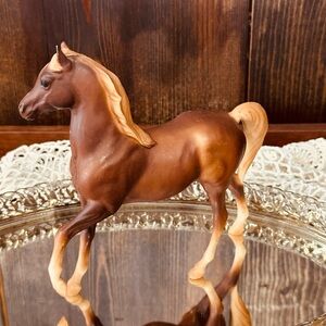 Vintage 1970s Breyer Arabian Family Stallion Model Horse #3055 Sorrel Made USA